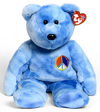 (Peace Symbol) Bear - Ty Beanie Buddies