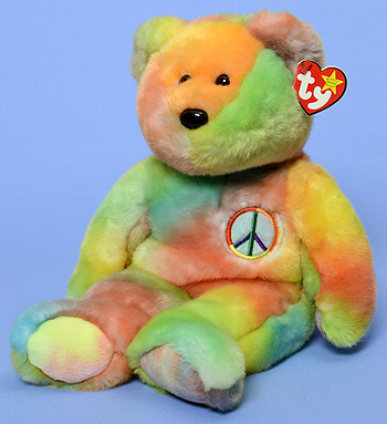 Peace (vivid) - bear - Ty Beanie Buddies