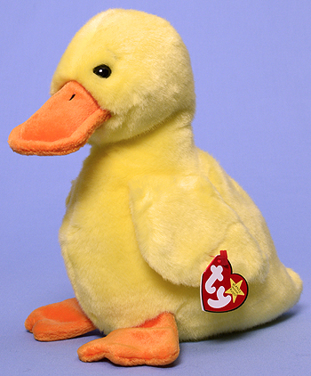 Quackers (with wings) - duckling - Ty Beanie Buddy