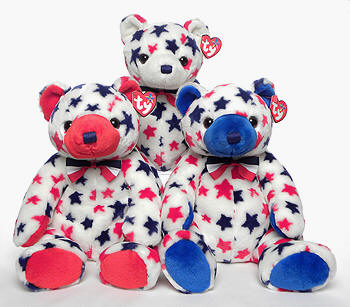 Red, White and Blue Ty Beanie Buddies