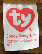 Scooby Dooby Doo - tush tag front