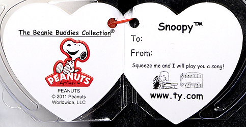 Snoopy (vintage) - swing tag inside