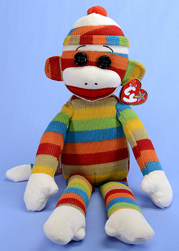 Socks the Sock Monkey (stripes) - Ty Beanie Buddies