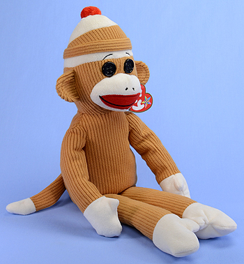 Socks the Sock Monkey (tan) - Ty Beanie Buddies