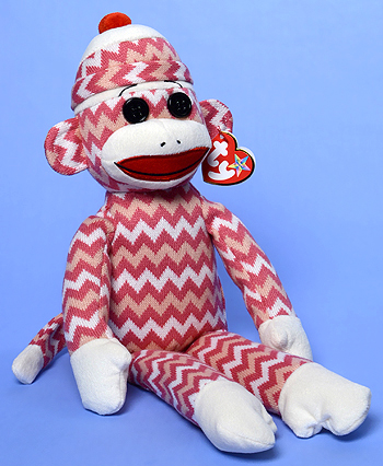 Socks the Sock Monkey (zig-zag) - Ty Beanie Buddies