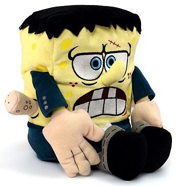 SpongeBob FrankenStein - sponge - Ty Beanie Buddies
