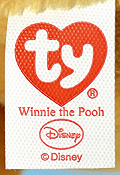 Winnie the Pooh -tush tag front