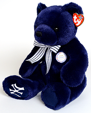 World Class (NY Yankees logo right foot) - bear - Ty Beanie Buddies