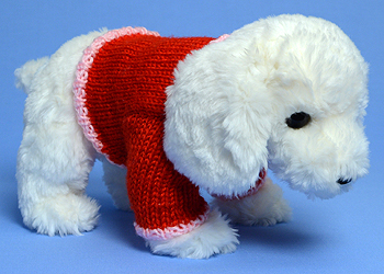 Fluff (Valentine sweater) - dog - Ty Classic / Plush