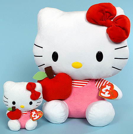 Hello Kitty (red apple) - Beanie Baby and large Classic versions