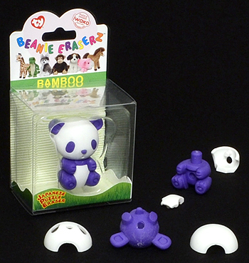 Bamboo - Panda bear - Ty Beanie Eraserz / Puzzle Erasers
