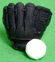 Baseball Glove (black) - Ty Beanie Puzzle Eraser