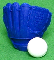 Baseball Glove (blue) - Ty Beanie Puzzle Eraser