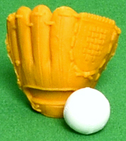 Baseball Glove (mustard yellow) - Ty Beanie Puzzle Eraser