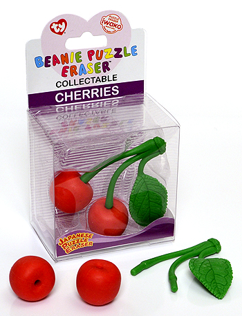 Cherries - Ty Beanie Puzzle Erasers