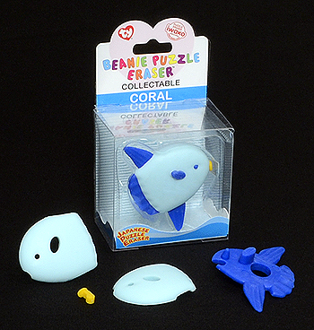 Coral - fish - Ty Beanie Puzzle Erasers