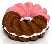 Donut (chocolate/strawberry) - Ty Beanie Puzzle Erasers