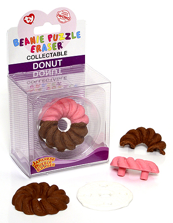 Donut - Ty Beanie Puzzle Erasers