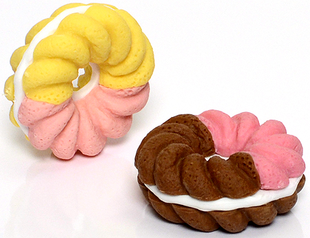 Donut pair - Ty Beanie Puzzle Erasers