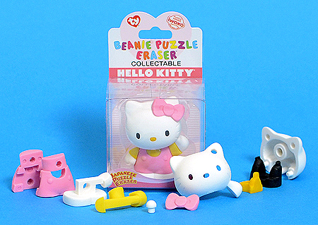Hello Kitty (pink overalls, standing) - disassembled