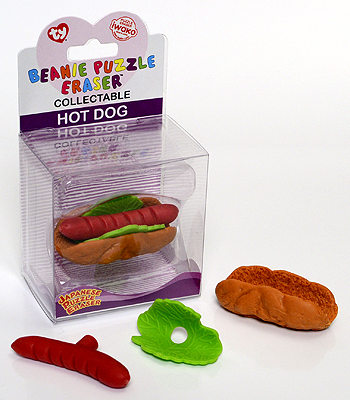 Hot Dog - Ty Beanie Puzzle Erasers
