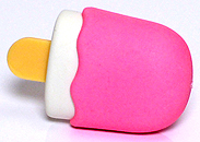 Ice Cream Bar (strawberry) - Ty Beanie Puzzle Erasers