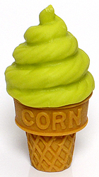 Ice Cream Cone (pistachio) - Ty Beanie Puzzle Erasers