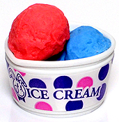 Ice Cream Scoop (blueberry & raspberry) - Ty Beanie Puzzle Erasers