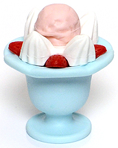 Parfait (strawberry ice cream) - Ty Beanie Puzzle Erasers
