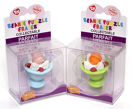 Parfait (ice cream top) - Ty Beanie Puzzle Erasers