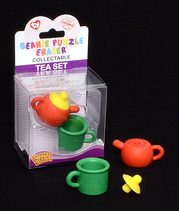 Tea Set - Ty Beanie Puzzle Erasers