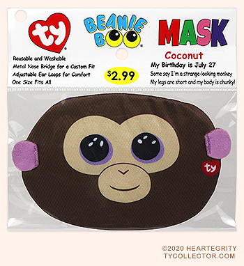 Coconut - monkey - Ty Boo Mask