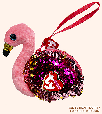 Gilda - flamingo wristlet purse - Ty Fashion