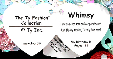 Whimsy (accessory bag) - swing tag inside
