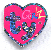 Ty Girlz swing tag - front
