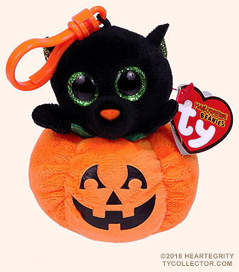 Midnight - cat - Ty Halloweenie Beanies