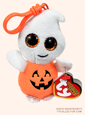 Pumpkie - ghost - Ty Halloweenie Beanies