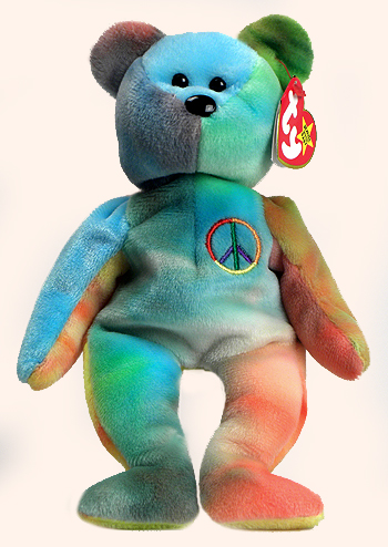 Peace - Bear - Ty Beanie Babies