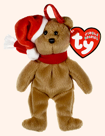 1997 Holiday Teddy - bear - Ty Jingle Beanies