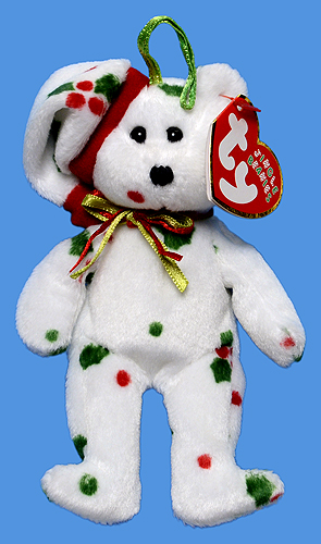 1998 Holiday Teddy - bear - Ty Jingle Beanies