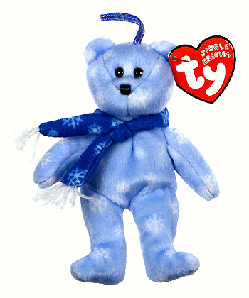 1999 Holiday Teddy - bear - Ty Jingle Beanies