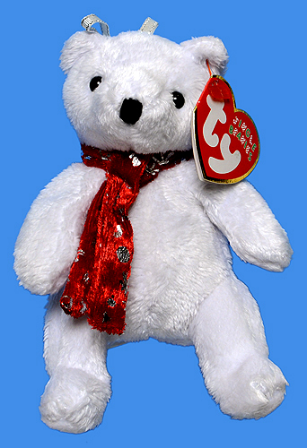 2000 Holiday Teddy - bear - Ty Jingle Beanies