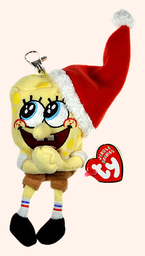 SpongeBob JollyElf (key-clip) - sponge - Ty Jingle Beanies