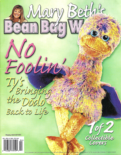 Mary Beth's Bean Bag World - April 2001, cover 2 of 2