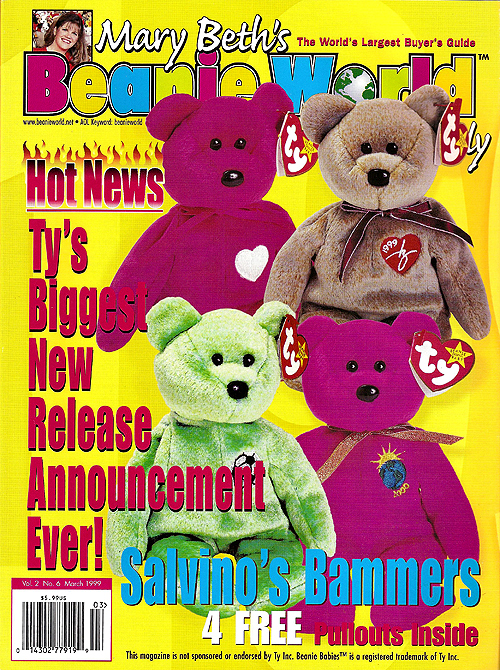 Mary Beth's Beanie World Monthly - March 1999