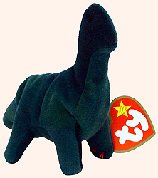 Bronty - brontosaurus dinosaur - McDonalds 2000 Teenie Beanie Boos promotion
