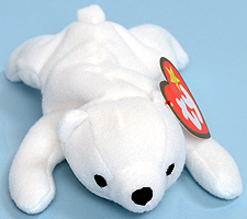 Chilly the Polar Bear - Ty Teenie Beanie Babies - McDonalds promotion - USA 2000