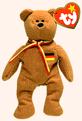 Germania the Bear - Ty Teenie Beanie Babies - McDonalds promotion - USA 2000