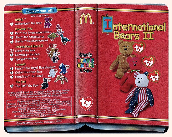 International Bears II - reverse side of box