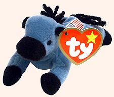 Lefty the Donkey - Ty Teenie Beanie Babies - McDonalds promotion - USA 2000